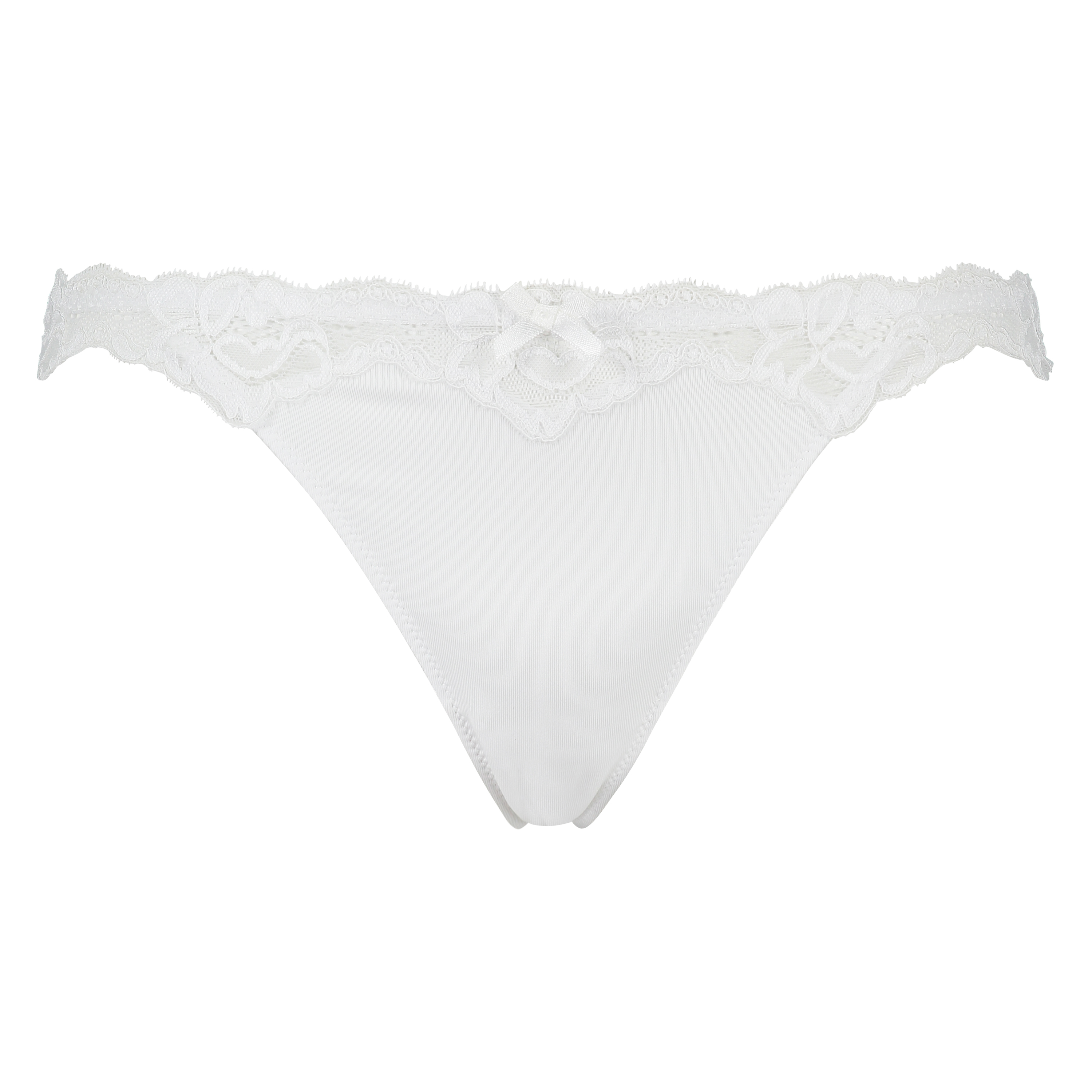 Secret Lace Thong, White, main