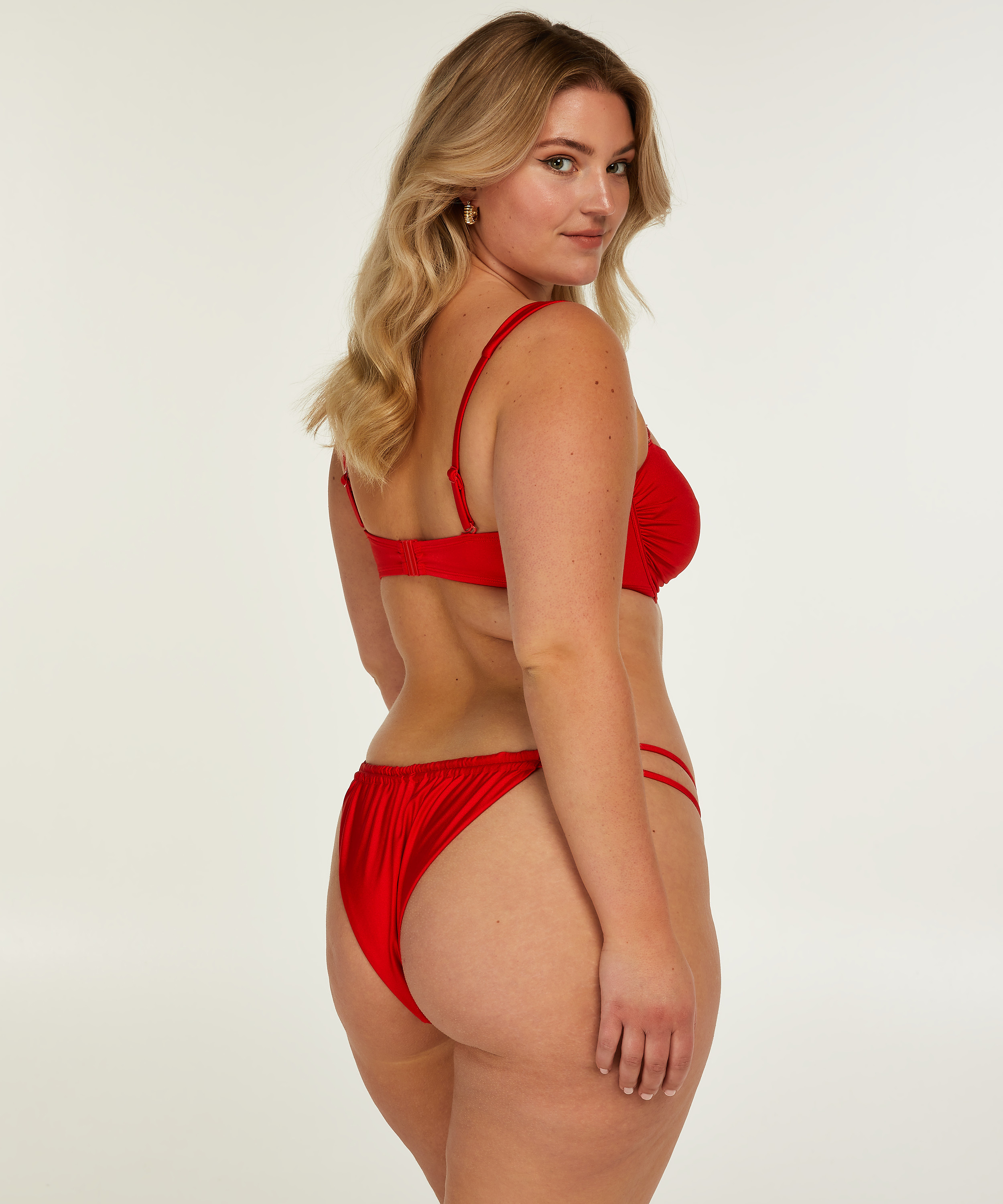 Non-padded bikini top BoraBora, Red, main