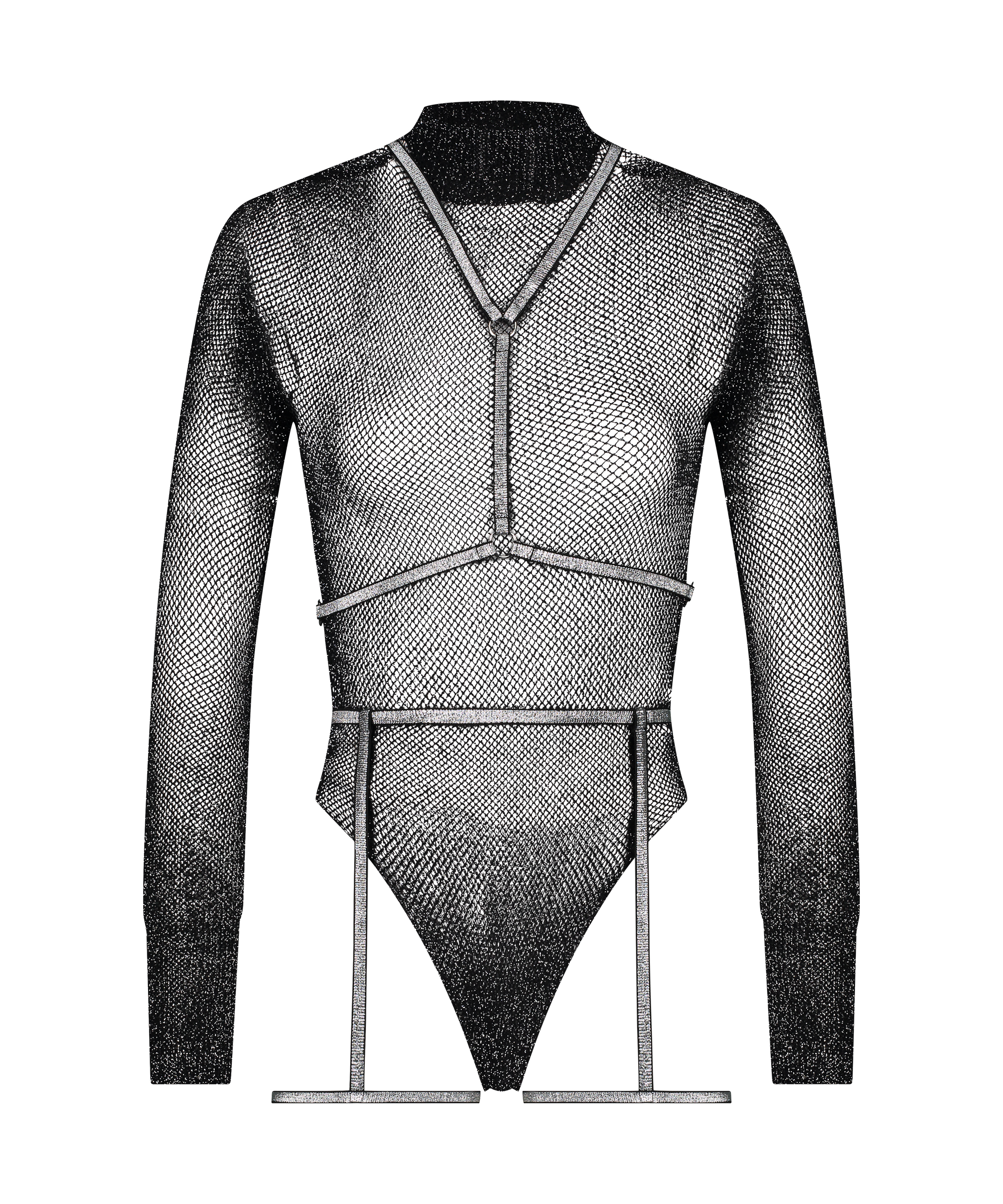 Private Body Harness Set, Black, main