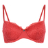 Marine Padded Underwired Bra, Red