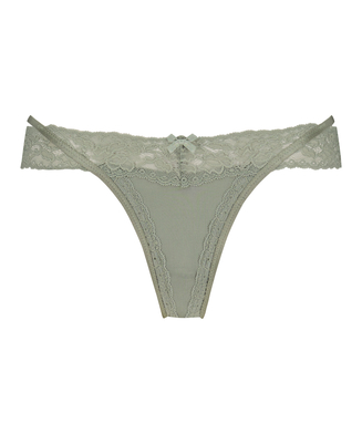 Elliena Extra Low V Thong, Green