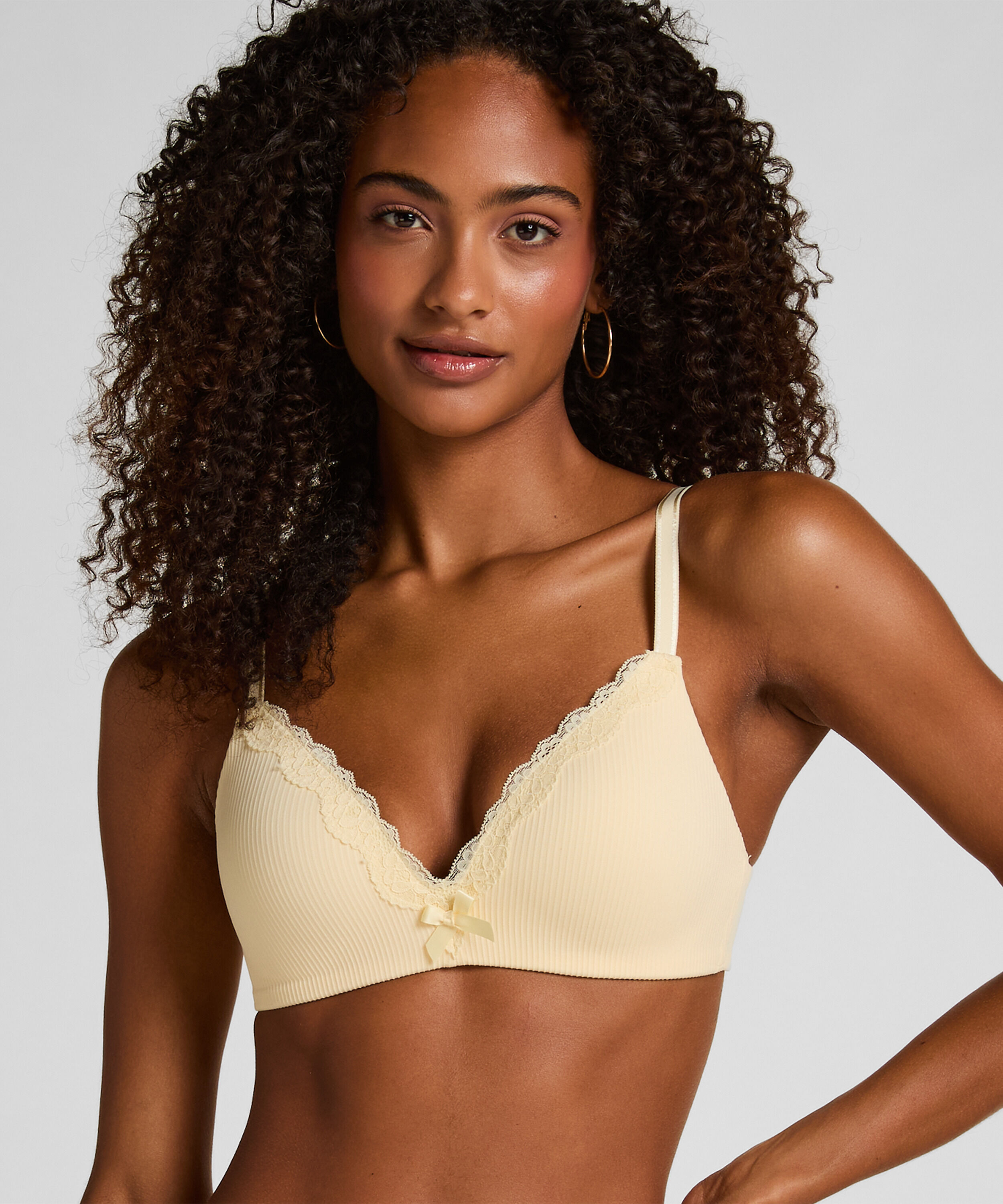 Lola Padded Non-Wired Bra, Yellow Lola Padded Non-Wired Bra, Yellow