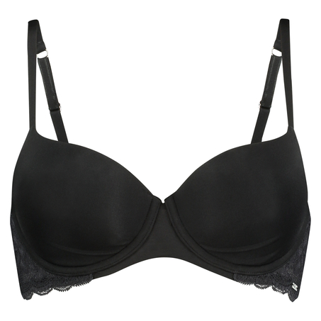 Angie Padded Underwired Bra, Black