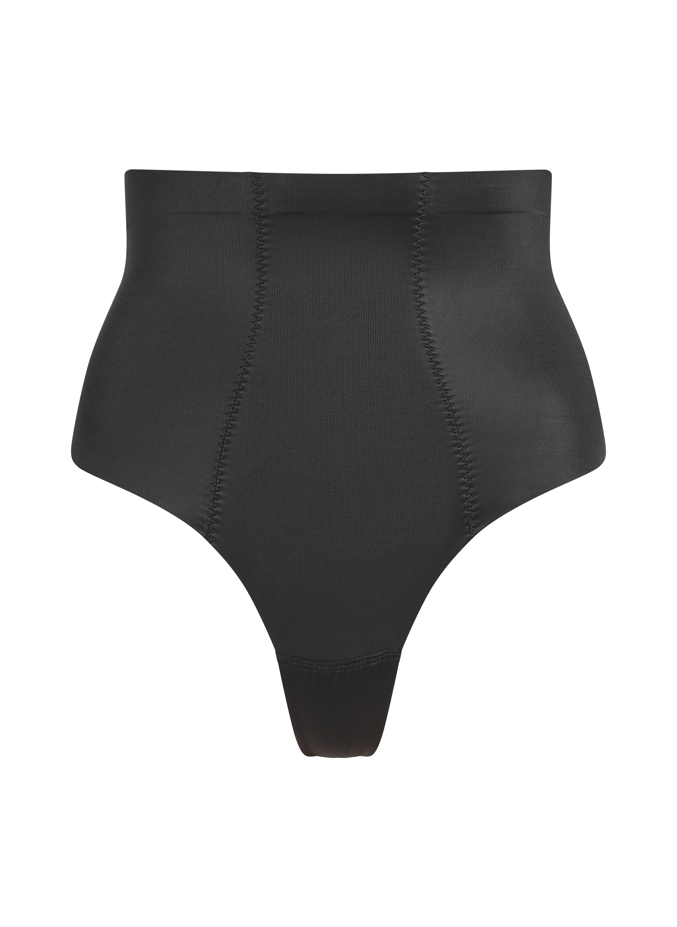 Sculpting scuba high waisted thong, Black, main