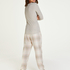 Long-Sleeved Pyjama Top , Beige