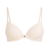 Plunge Padded Underwired Bra, Beige