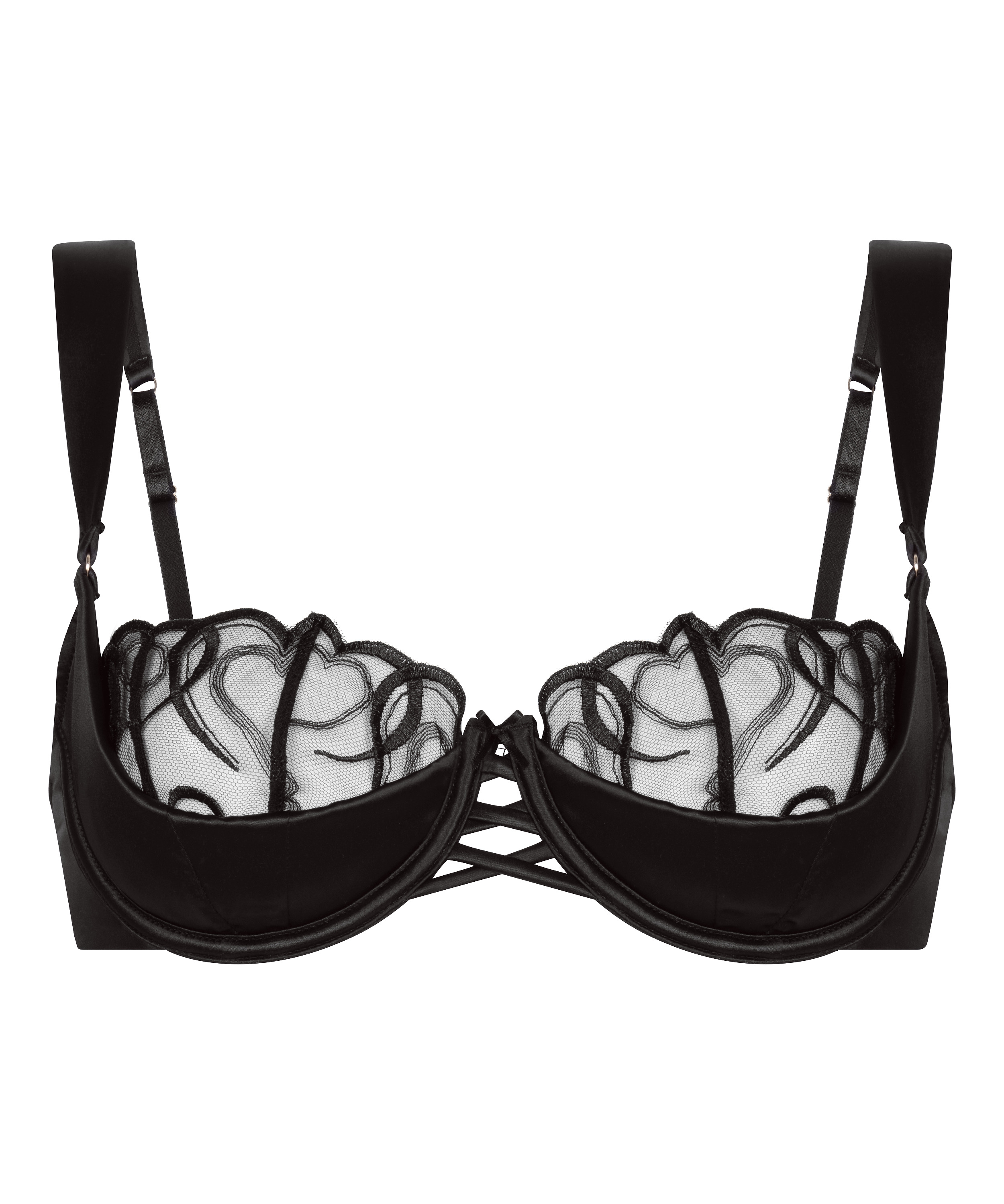 Olivia Non-Padded Underwired Bra, Black, main