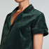 Short Sleeve Velour Jacket, Green
