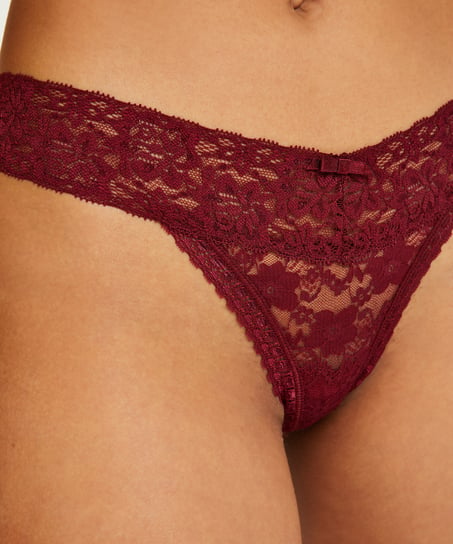 Extra Low V-Thong, Red
