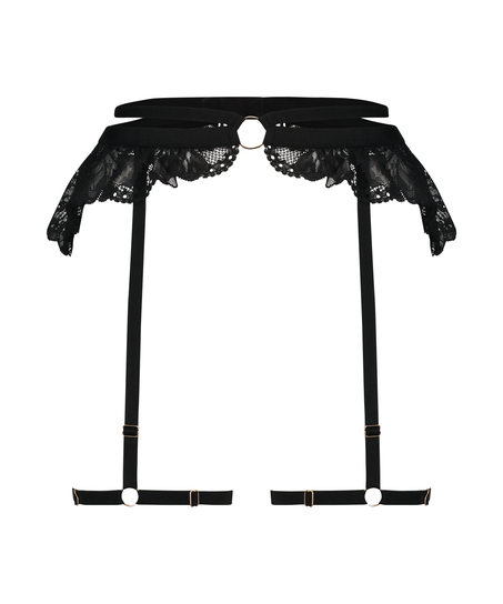 Private Suspender Belt, Black