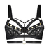 Sadie Non-Padded Underwired Longline Bra, Black