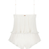 Chiffon Plisse Cami Set, White
