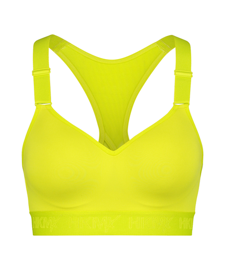 HKMX Sports bra The All Star Level 2, Yellow
