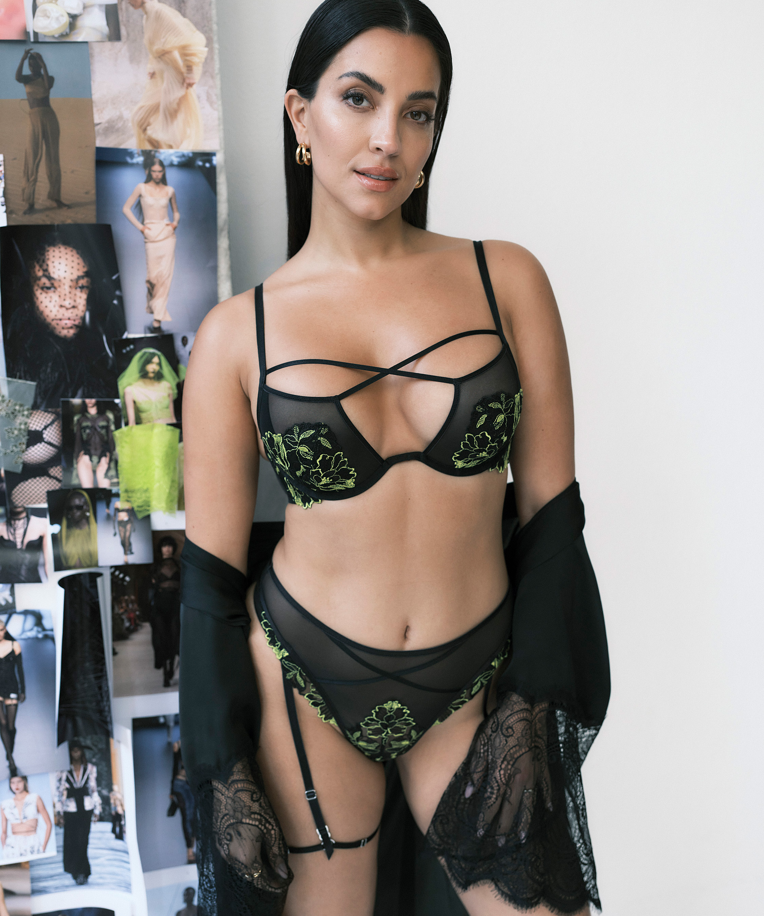 Feyre Non-Padded Underwired Bra, Black, main