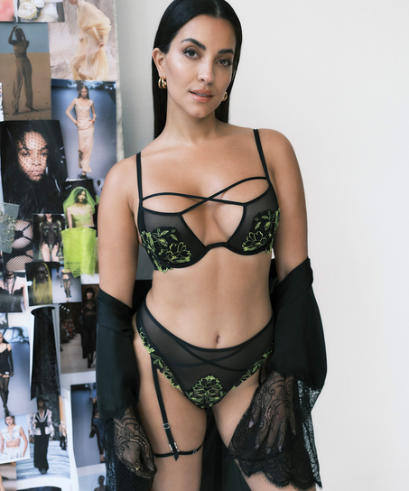 Feyre Non-Padded Underwired Bra, Black