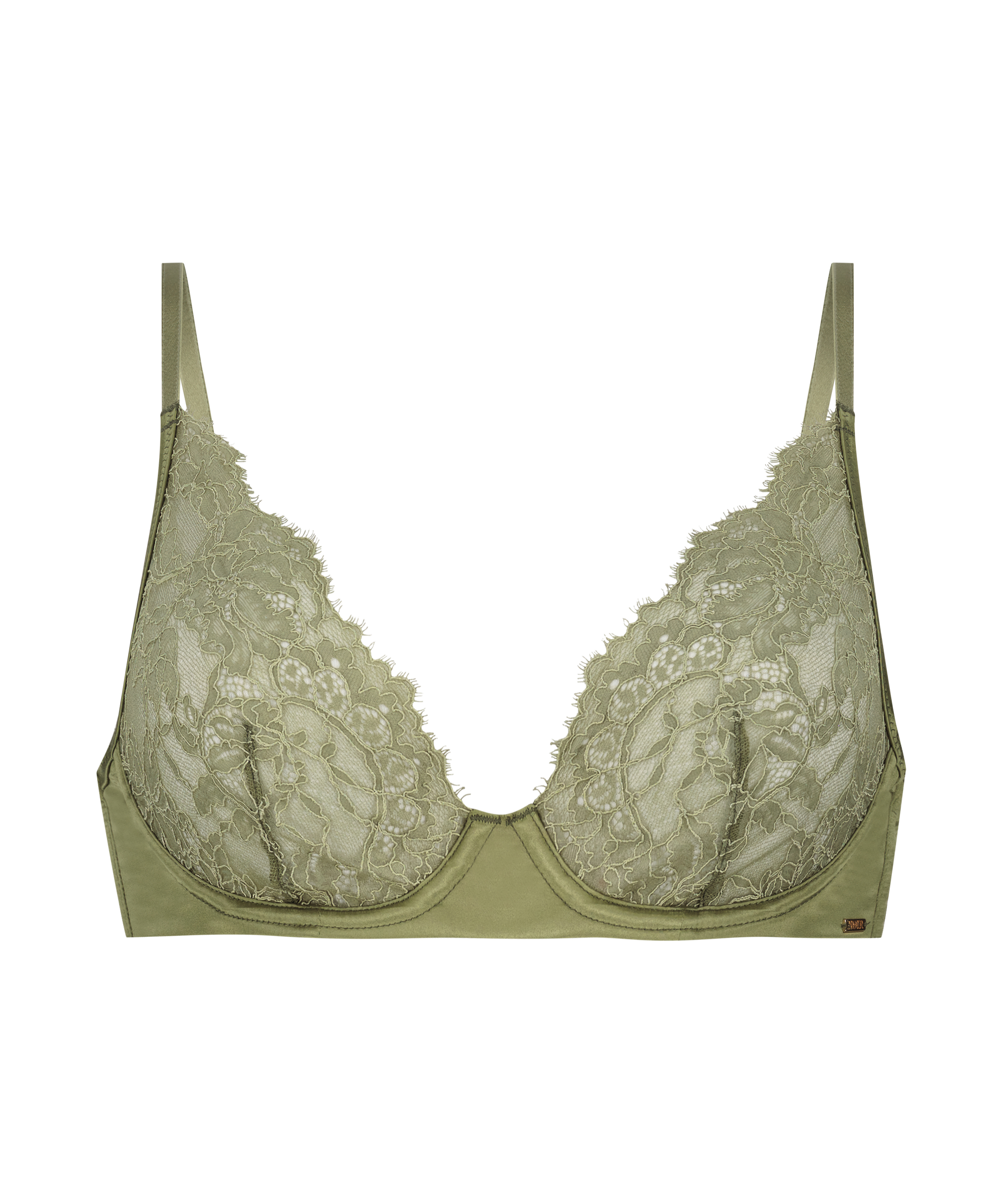 Cecile Non-Padded Underwired Bra, Green, main