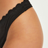 Cotton thong, Black