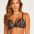 Teddy Padded Underwired Push-Up Bra, Black