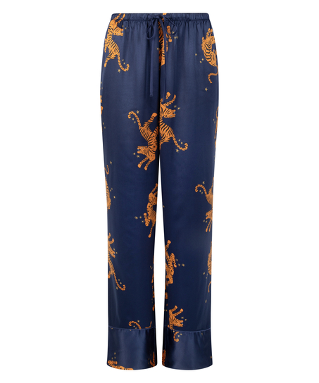 Satin Trousers, Blue