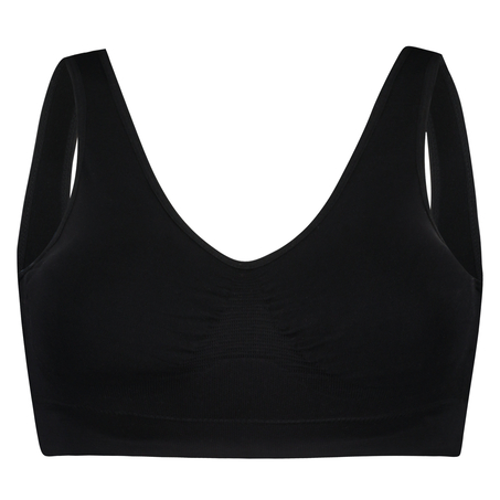 Seamless Crop Top, Black