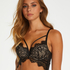 Marilee Padded Underwired Longline Bra, Black