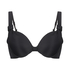 Padded underwired bikini top Luxe Cup E +, Black