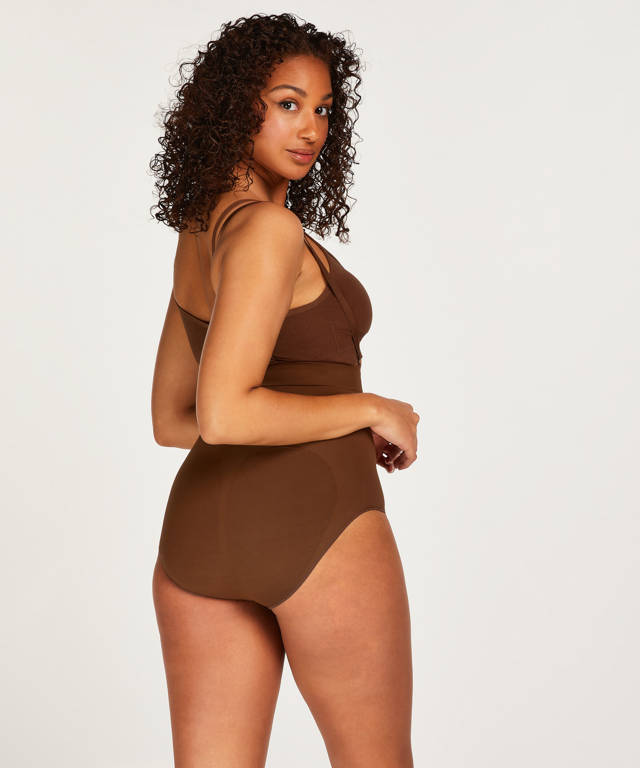 Seamless Enhancing High Waisted Knickers, Red, main