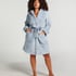 Fleece Bathrobe Short, Blue
