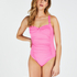 Scallop Shaping Swimsuit, Pink