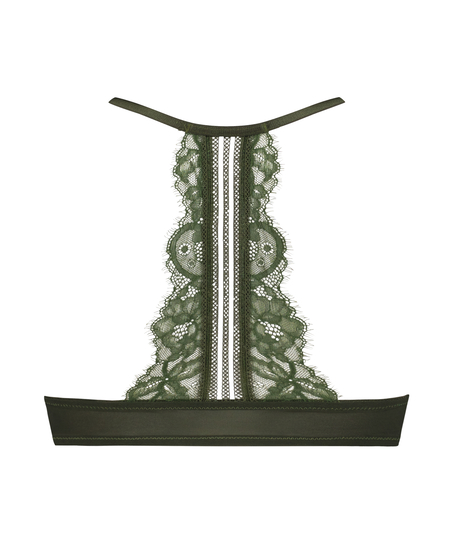 Saffron Padded Underwired Push-Up Bra, Green