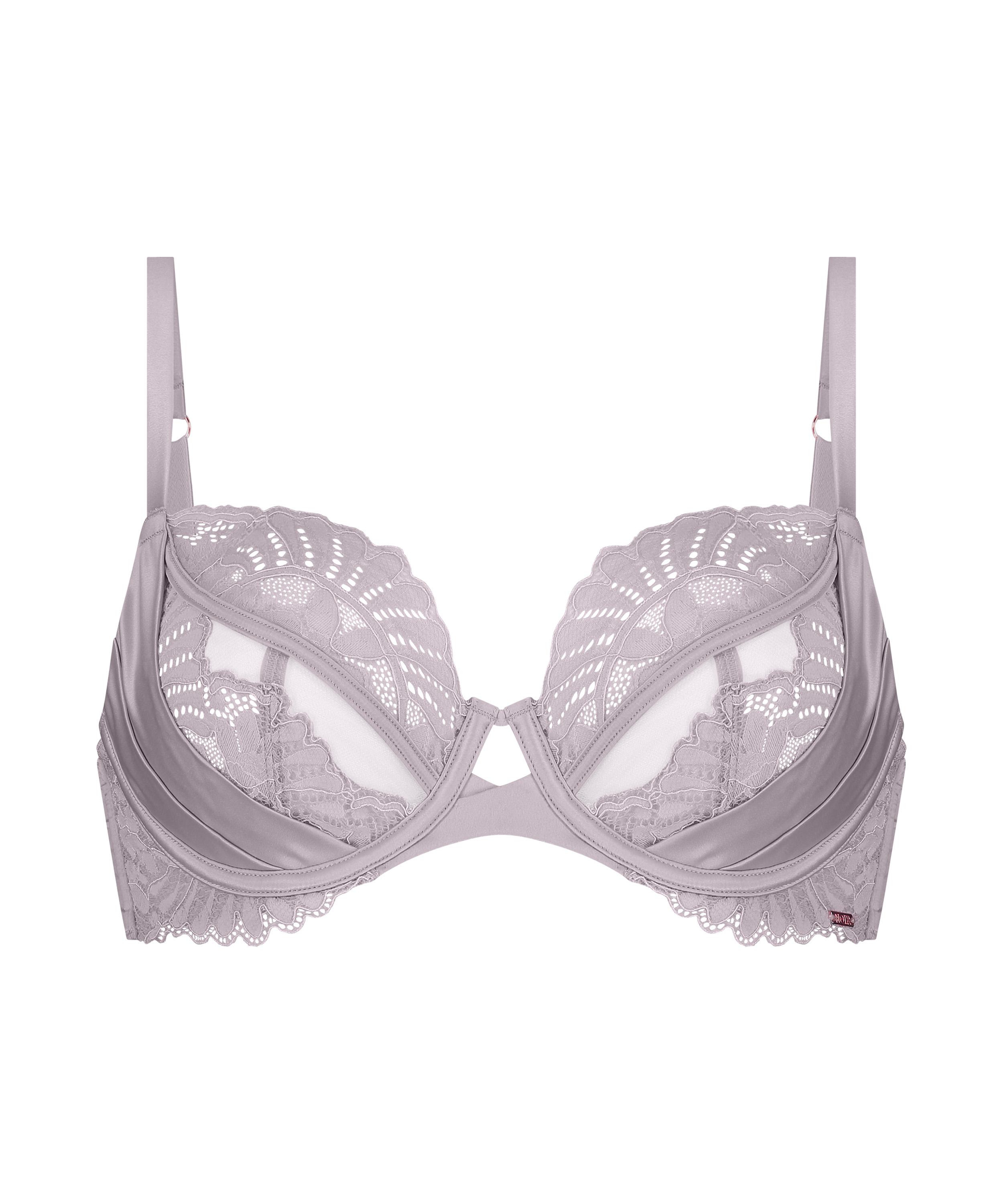 Almendra Non-Padded Underwired Bra, Purple, main