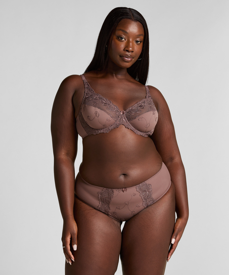 Diva Non-Padded Underwired Bra, Brown