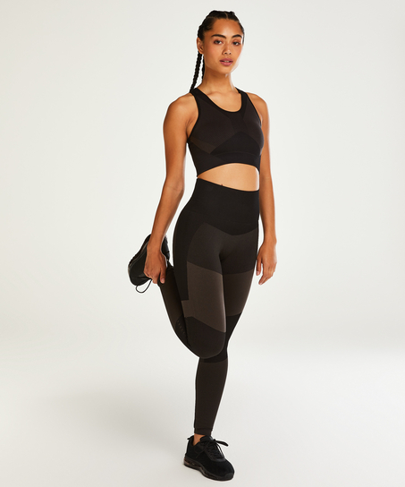HKMX Sports bra The Motion Level 2, Black