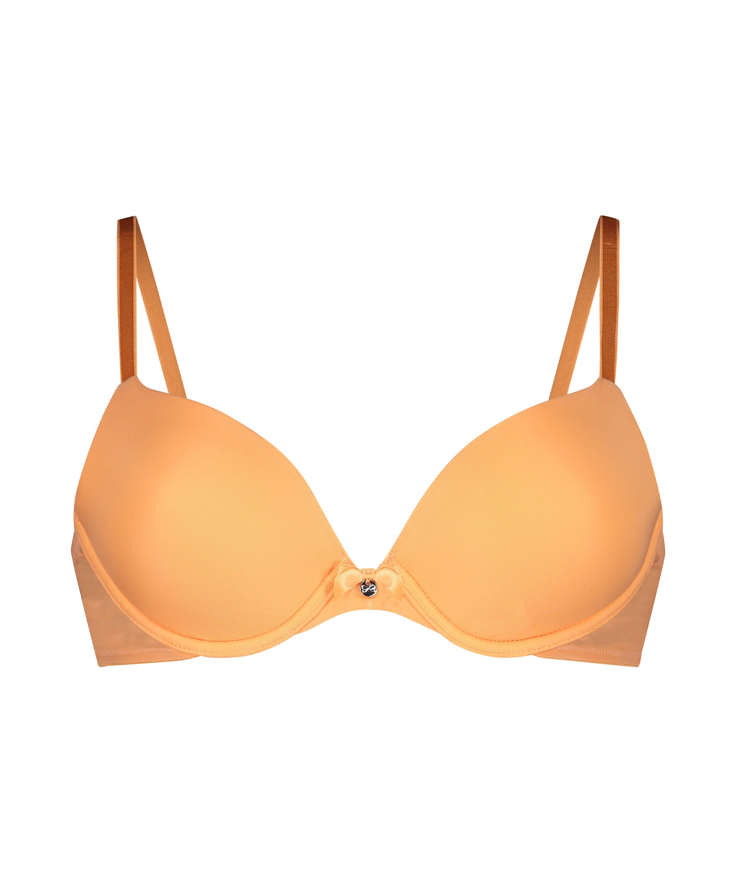 Plunge Padded Underwired Bra, Orange