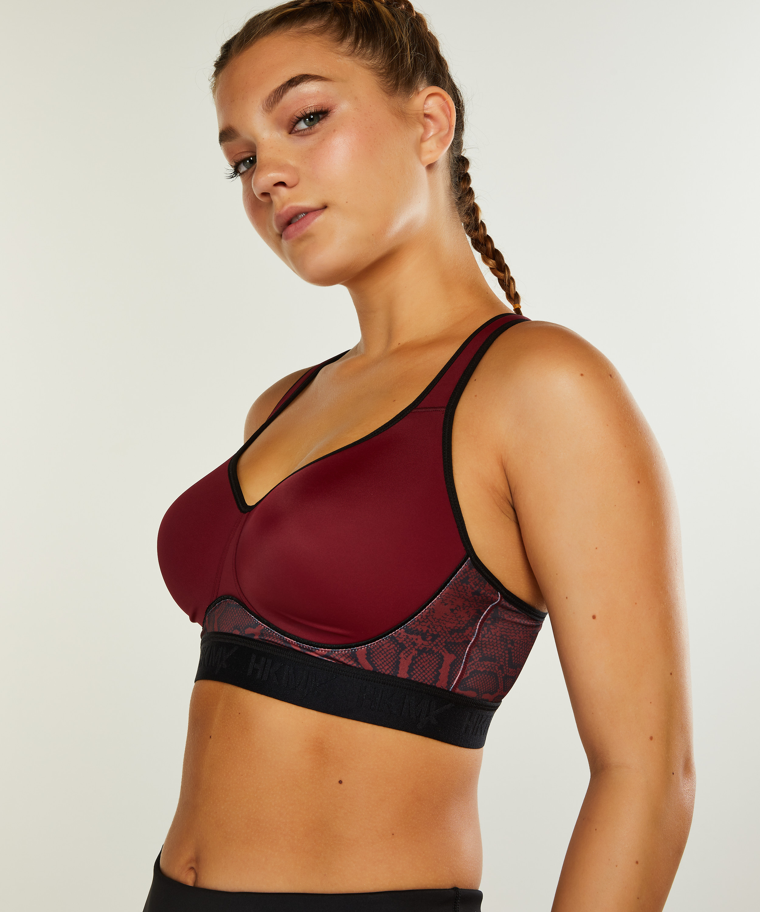 HKMX Sports bra The All Star Level 2, Red, main