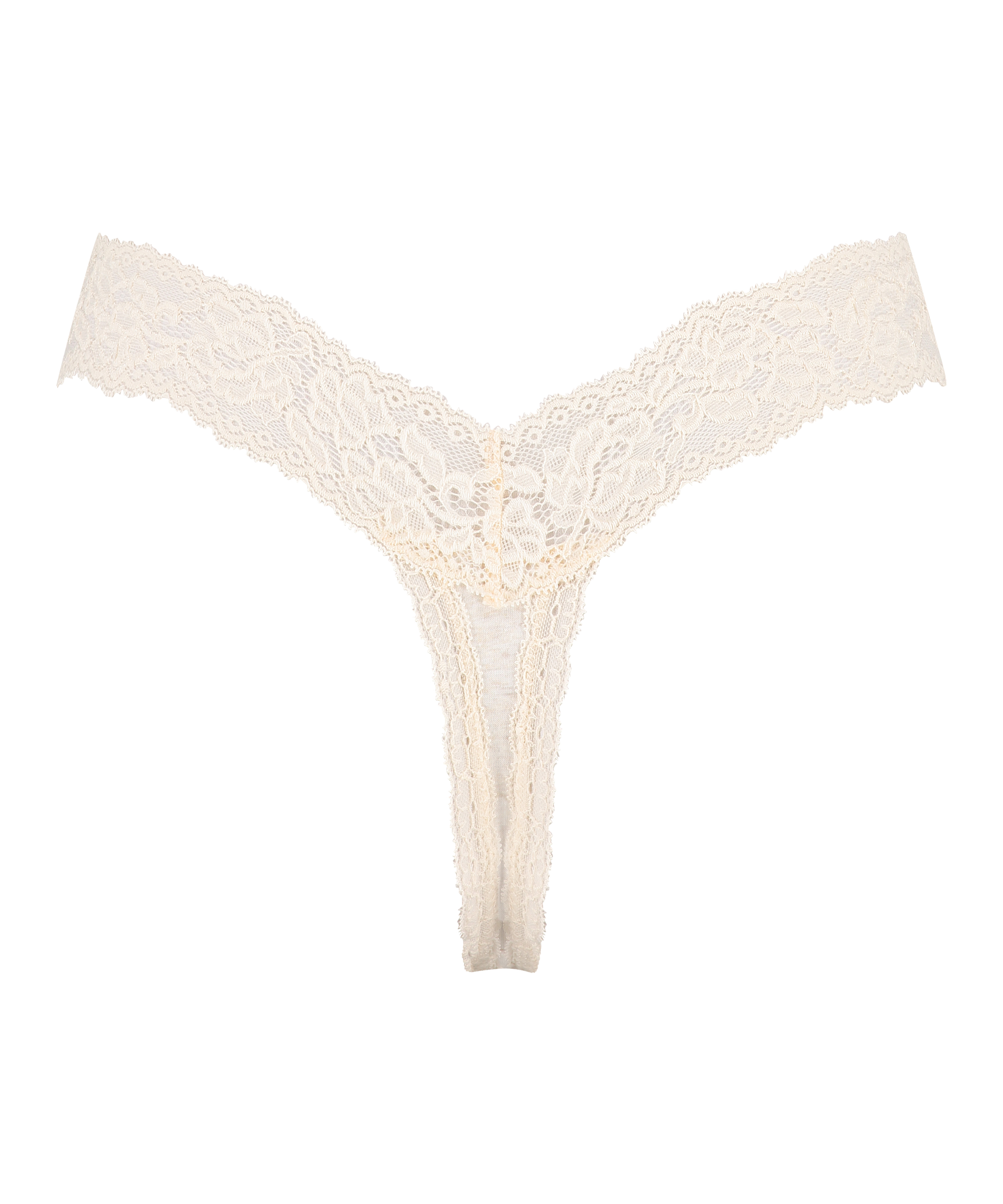 Cotton extra low thong, Beige, main