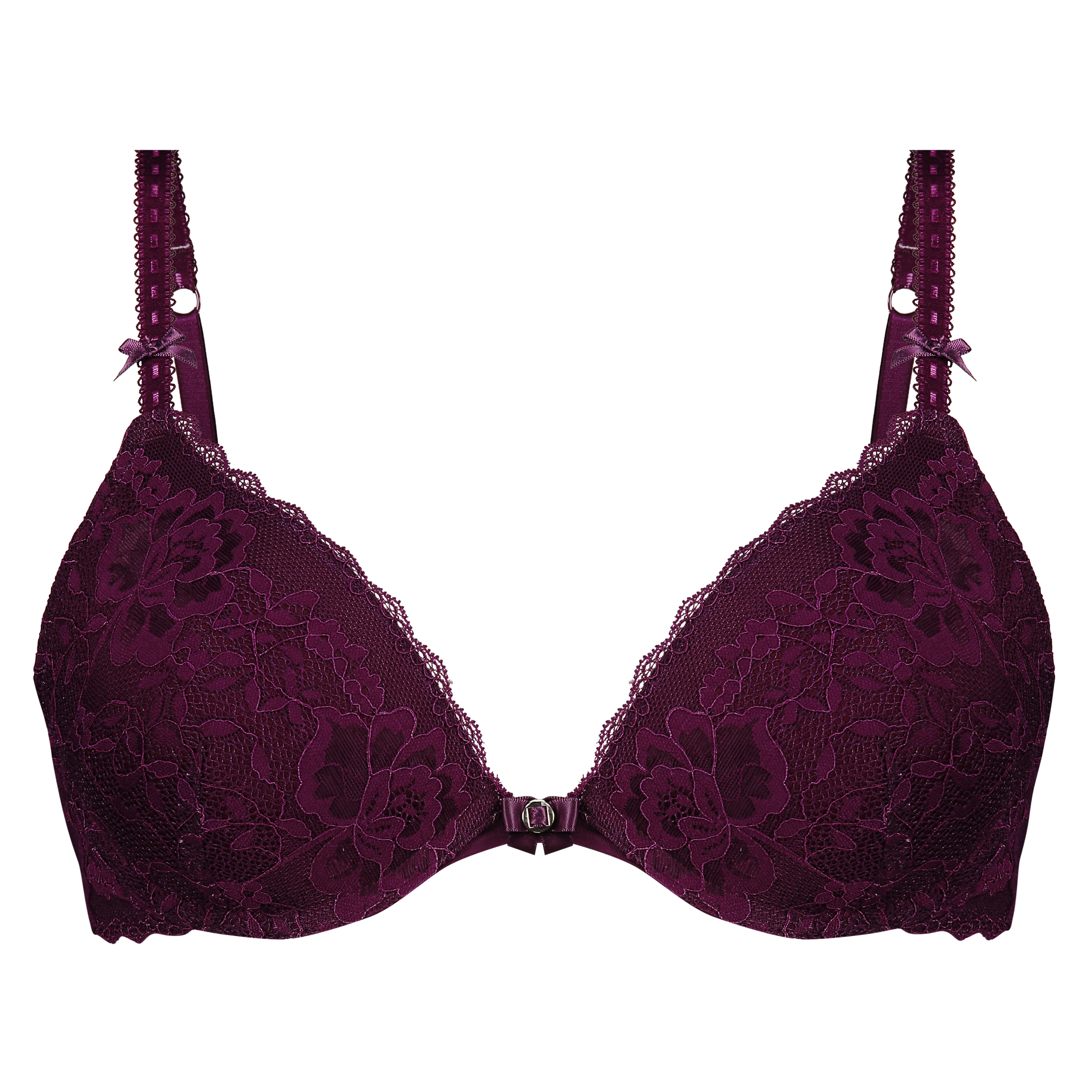 Maya Padded Underwired Push-Up Bra, Purple, main