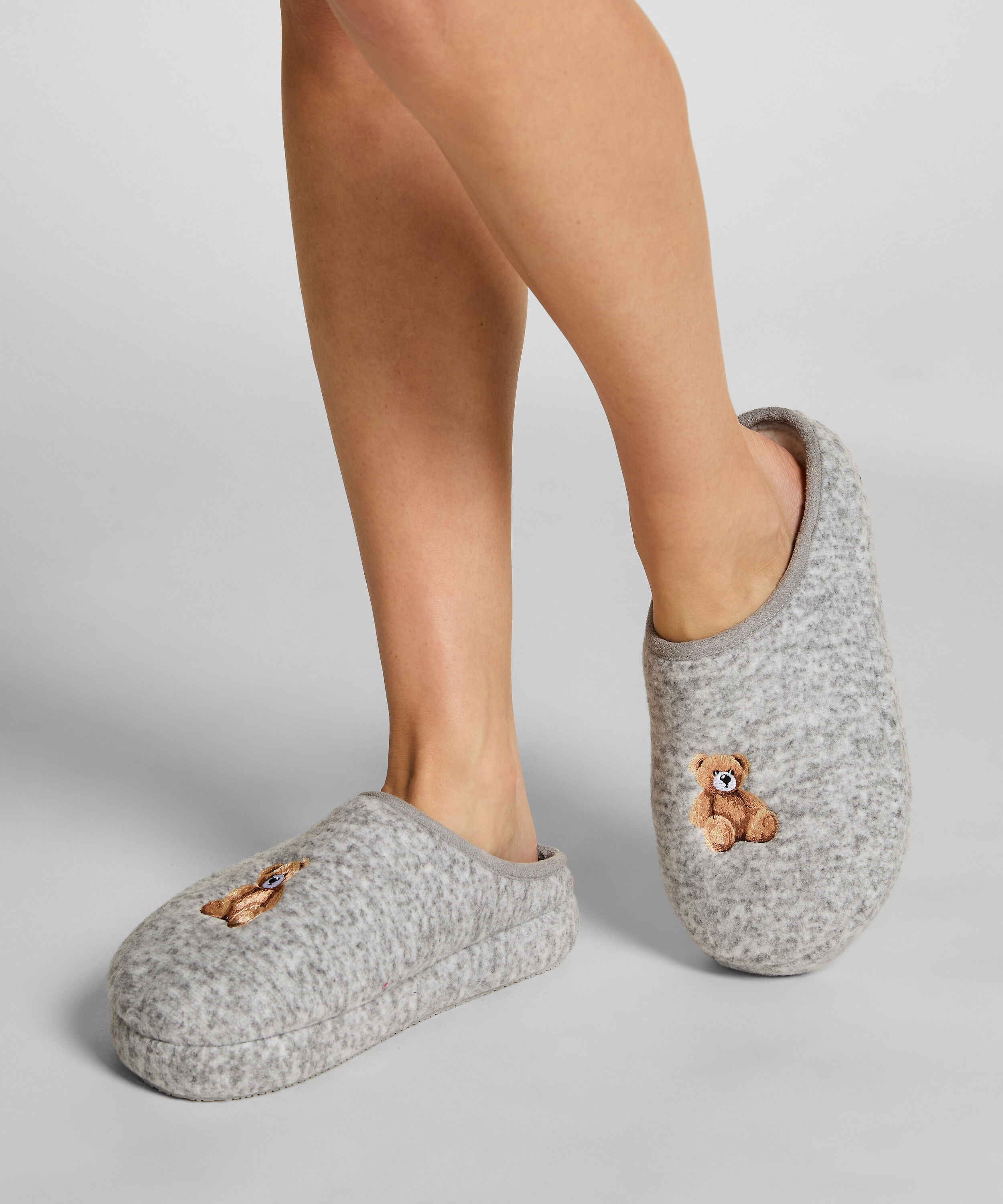 Slippers Ivy, Grey