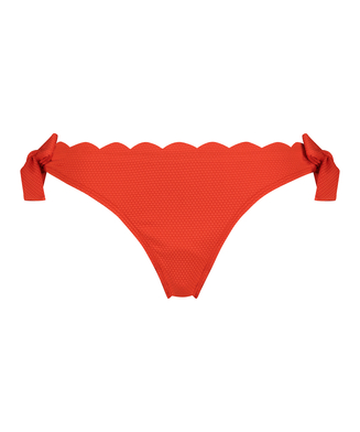 Scallop Bikini Bottoms, Red