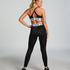 HKMX The Crop Logo Sports Bra Level 1, Black