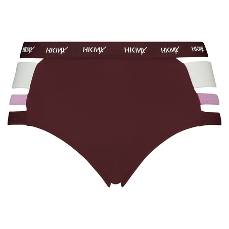 HKMX Cheeky High Bikini Bottoms, Red