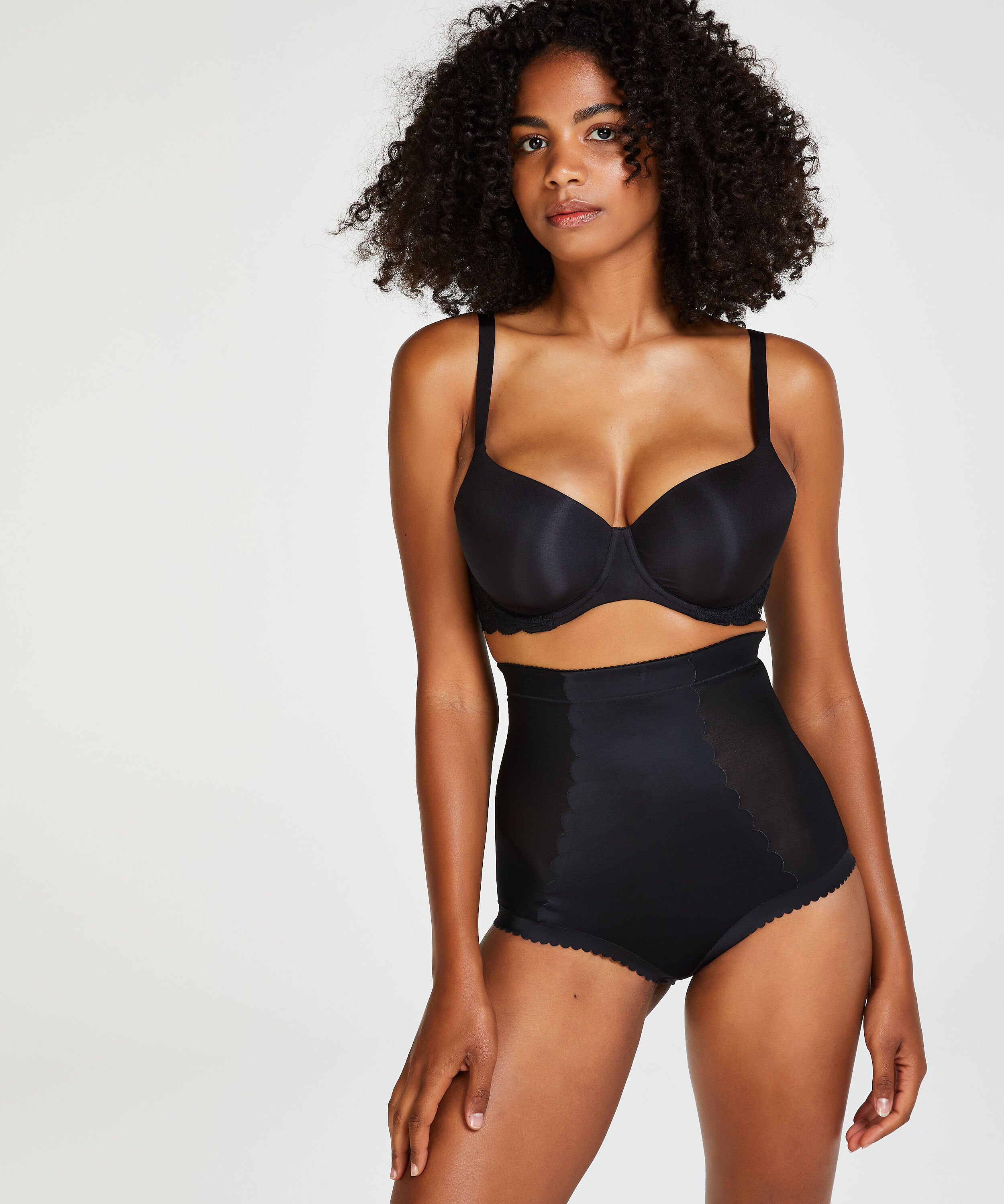 Sculpting scuba high waisted brief - Level 3, Black
