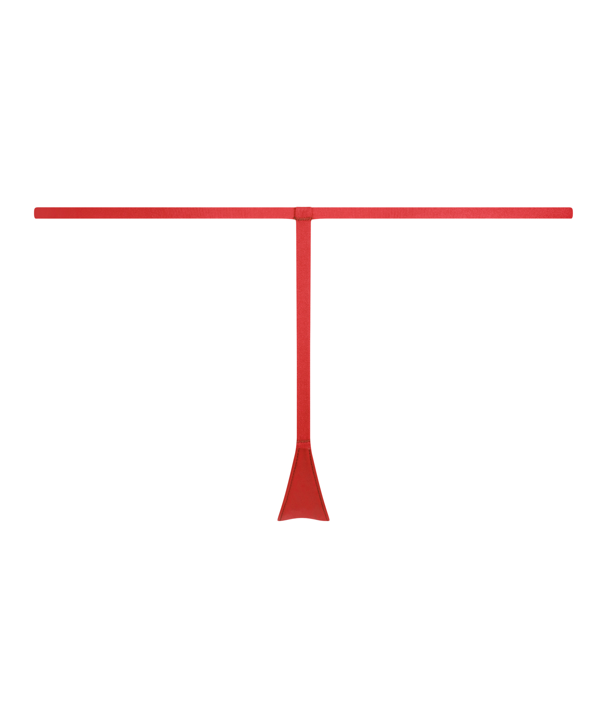 Invisible Stripe Mesh Thong, Red, main