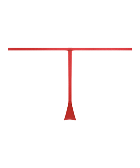 Invisible Stripe Mesh Thong, Red