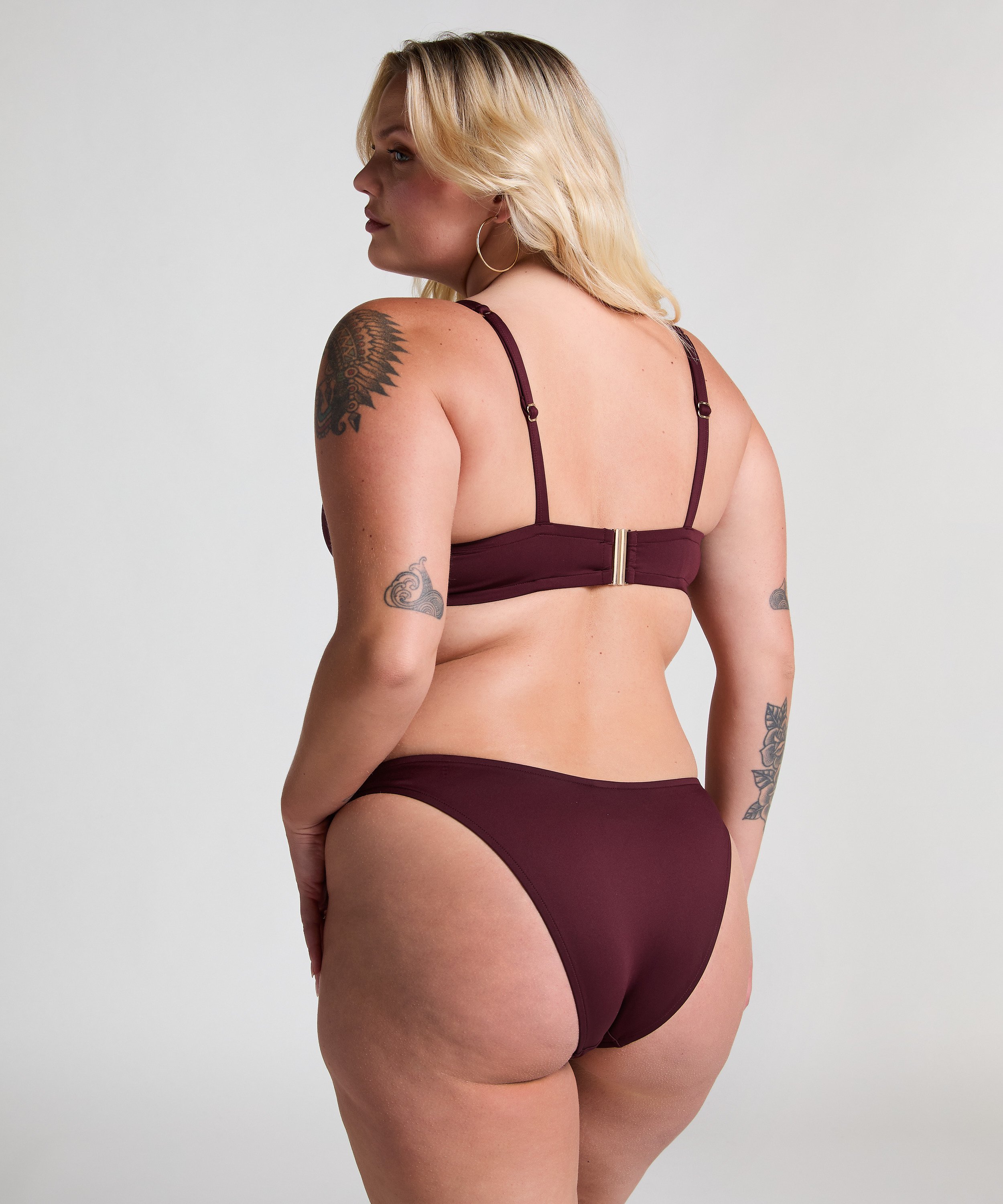 Neoprene Bikini Top, Purple, main