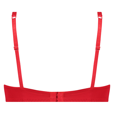 Maya Padded Underwired Push-Up Bra, Red