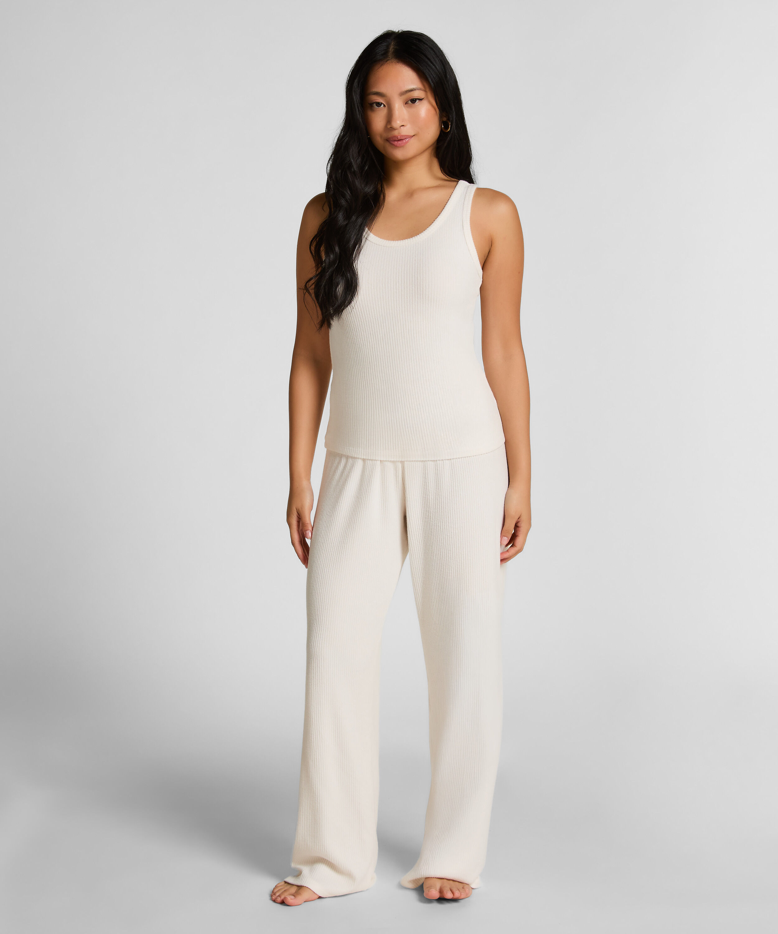 Singlet Brushed Jersey Rib