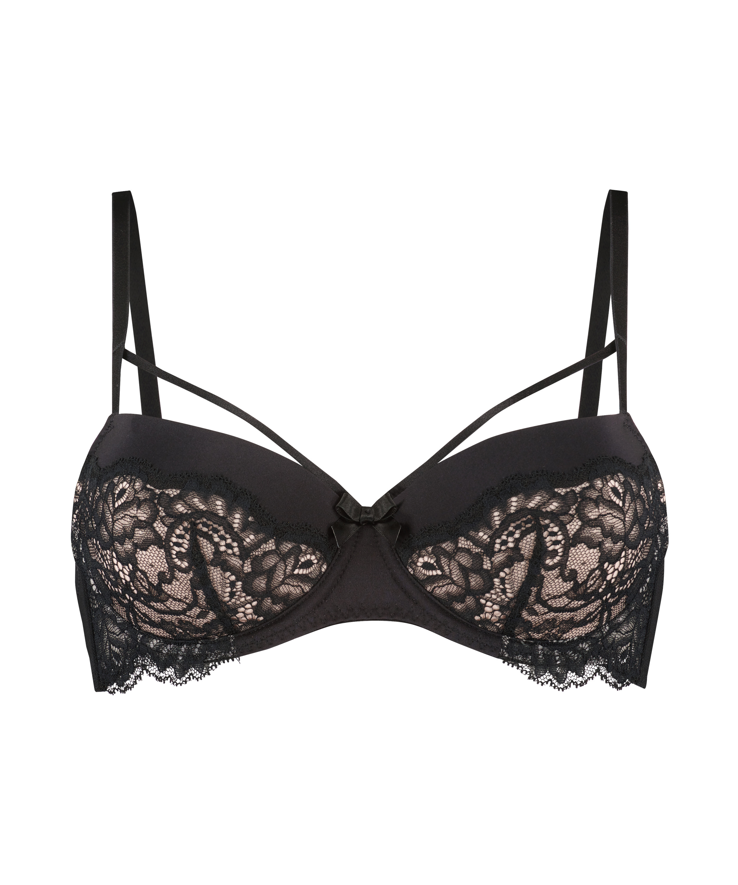 Mavis Padded Underwired Bra, Black, main