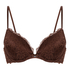 Marine Padded Underwired Push-Up Bra, Brown