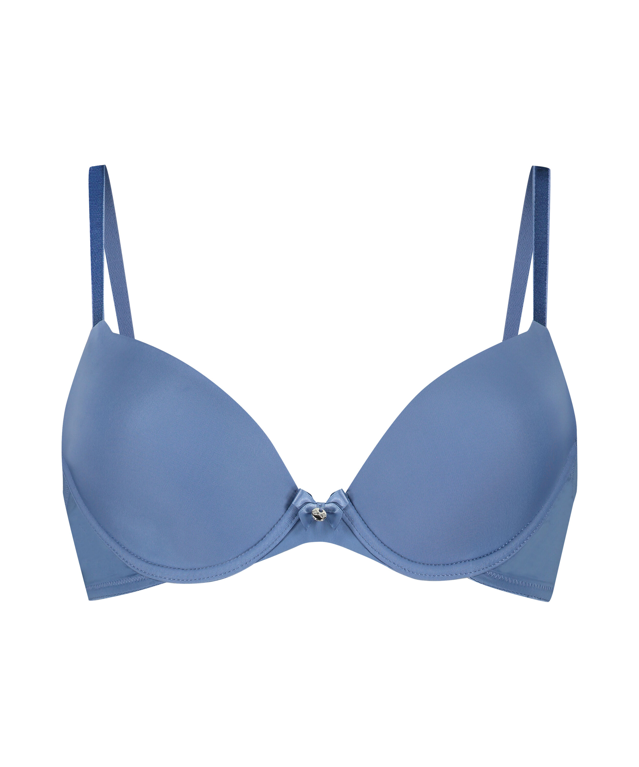 Plunge Padded Underwired Bra, Blue